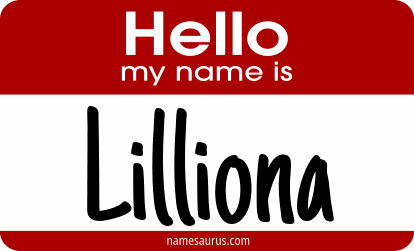 Hello my name is Lilliona png download