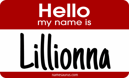 Hello my name is Lillionna png download