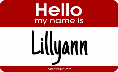 Hello my name is Lillyann png download