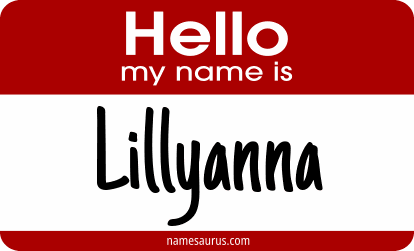 Hello my name is Lillyanna png download