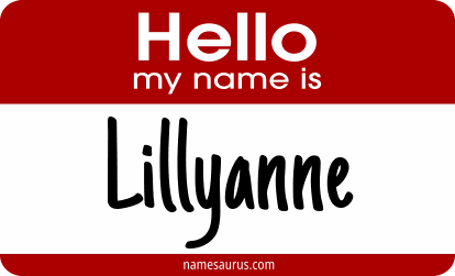 Hello my name is Lillyanne png download