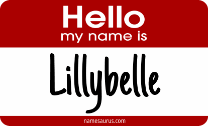 Hello my name is Lillybelle png download
