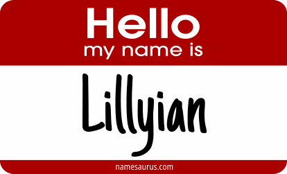 Hello my name is Lillyian png download