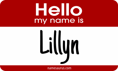 Hello my name is Lillyn png download