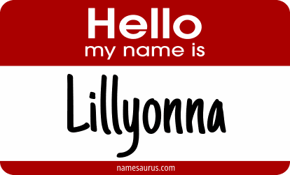 Hello my name is Lillyonna png download