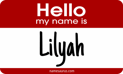 Hello my name is Lilyah png download