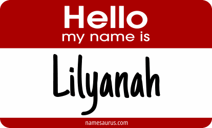 Hello my name is Lilyanah png download