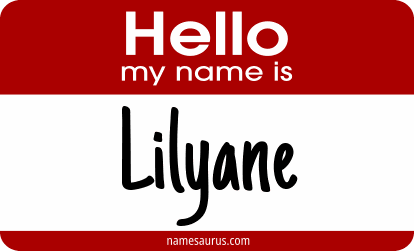 Hello my name is Lilyane png download