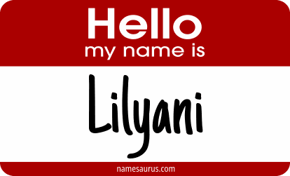 Hello my name is Lilyani png download