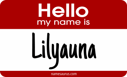 Hello my name is Lilyauna png download