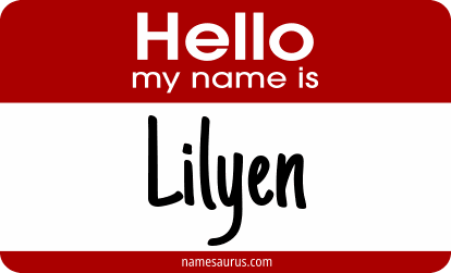 Hello my name is Lilyen png download