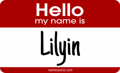 Hello my name is Lilyin png download