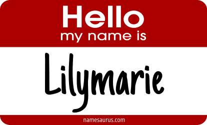 Hello my name is Lilymarie png download