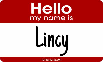 Hello my name is Lincy png download
