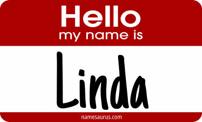 Hello my name is Linda png download