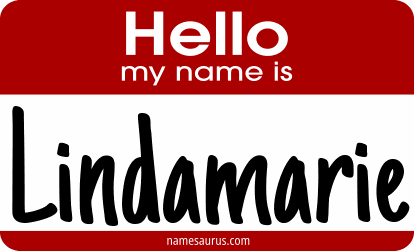 Hello my name is Lindamarie png download