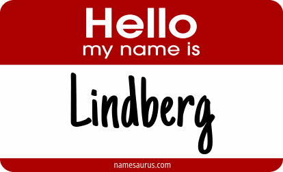 Hello my name is Lindberg png download