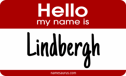 Hello my name is Lindbergh png download
