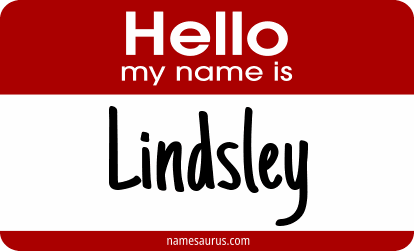 Hello my name is Lindsley png download