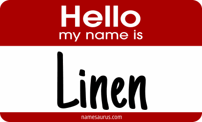 Hello my name is Linen png download