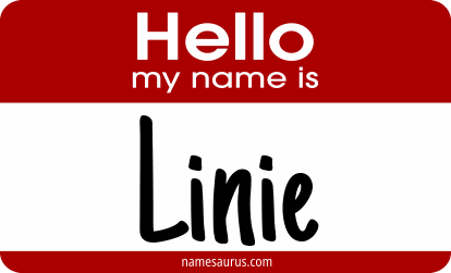 Hello my name is Linie png download