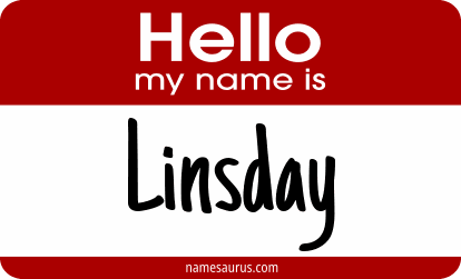 Hello my name is Linsday png download