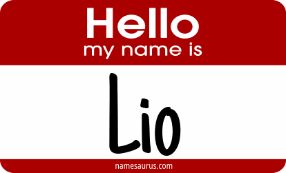Hello my name is Lio png download