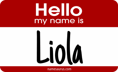 Hello my name is Liola png download