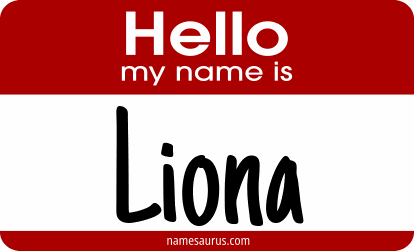 Hello my name is Liona png download