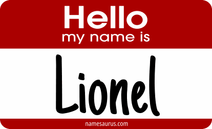 Hello my name is Lionel png download