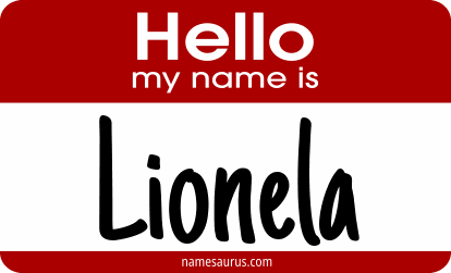 Hello my name is Lionela png download