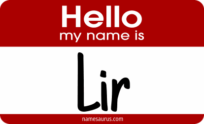 Hello my name is Lir png download