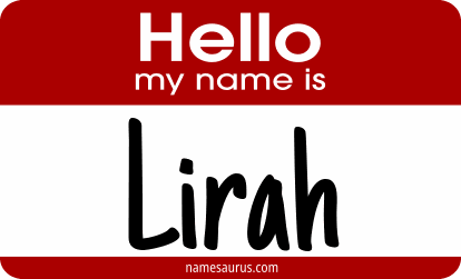 Hello my name is Lirah png download