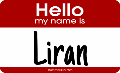 Hello my name is Liran png download