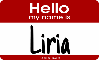 Hello my name is Liria png download
