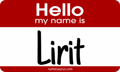 Hello my name is Lirit png download