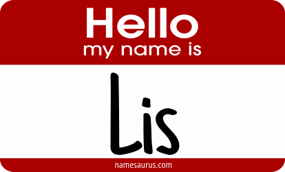 Hello my name is Lis png download