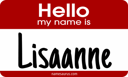 Hello my name is Lisaanne png download