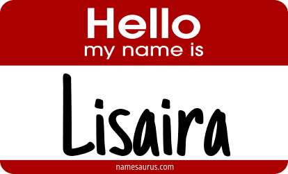 Hello my name is Lisaira png download