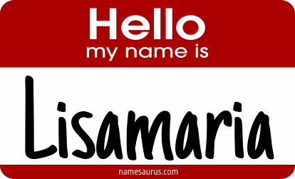 Hello my name is Lisamaria png download