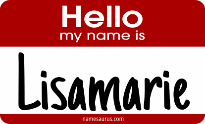 Hello my name is Lisamarie png download