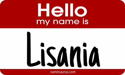 Hello my name is Lisania png download