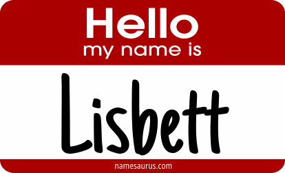 Hello my name is Lisbett png download