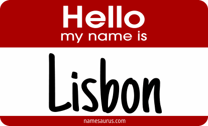 Hello my name is Lisbon png download