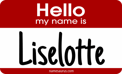 Hello my name is Liselotte png download
