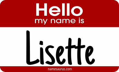 Hello my name is Lisette png download