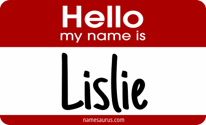 Hello my name is Lislie png download