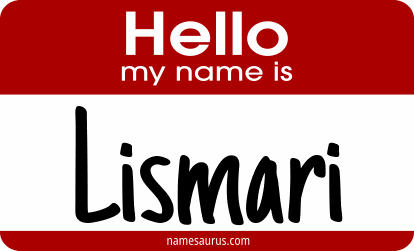 Hello my name is Lismari png download