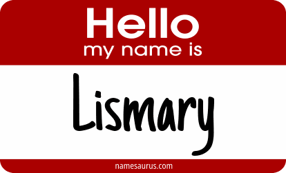Hello my name is Lismary png download