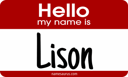 Hello my name is Lison png download
